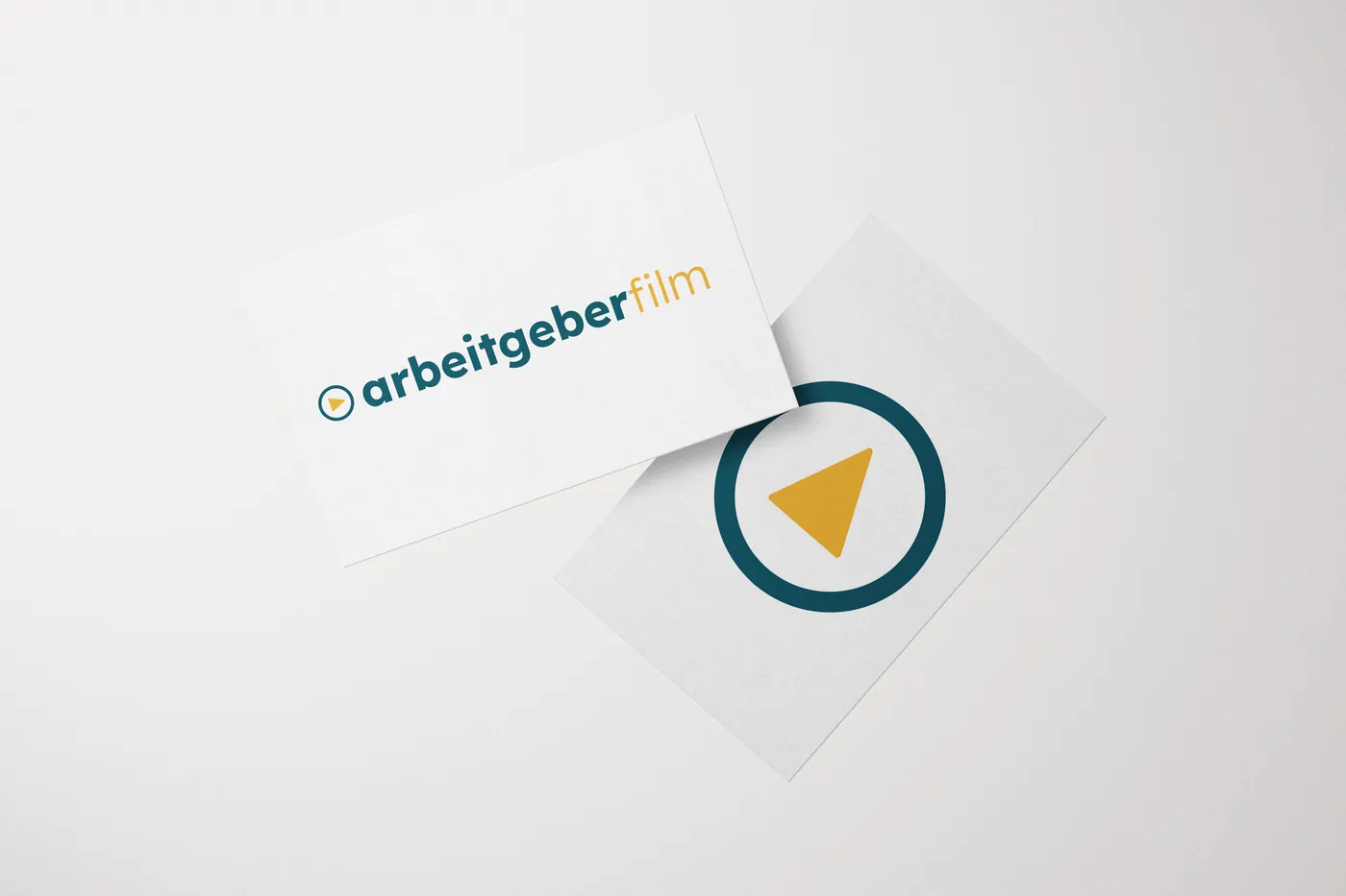 Logo und Visitenkarten der Recruitingfilm-Agentur arbeitgeberfilm